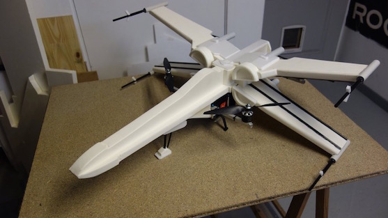 Prototyp dronu X-Wing Incom T-70 | Zdroj: rcgroups.com - Olivier C