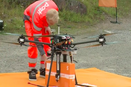 Finská pošta testovala doručování pomocí dronů | Zdroj: video